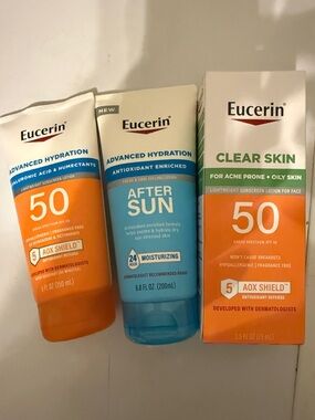 Eucerin Advanced Hydration SPF 50 Broad-Spectrum Sunscreen Lotion - Orange